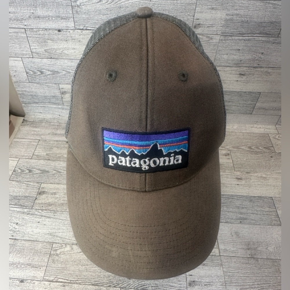 Patagonia Brown Trucker Hat with Logo Patch